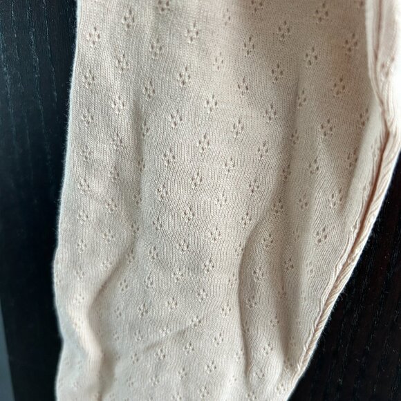 Petite Plume Pima Cotton Pointelle LS top - Picture 3 of 7